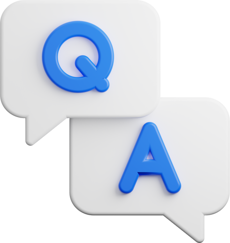 Q And A 3D Icon